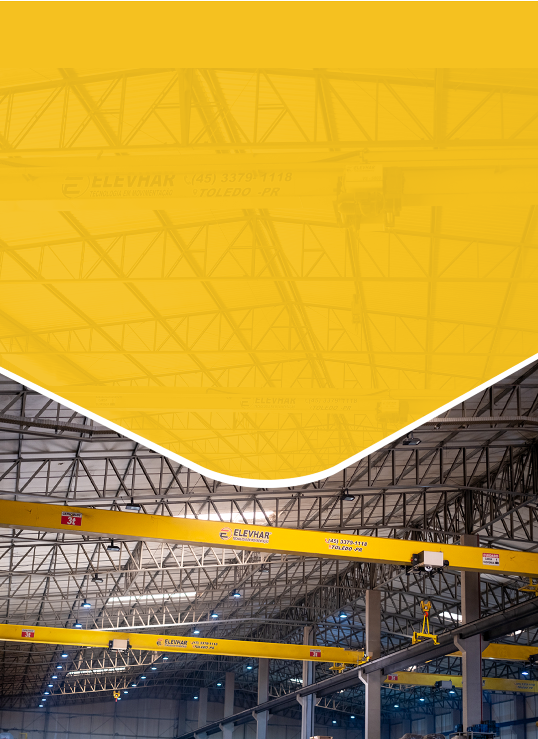 Banner Elevhar - Talha Elétrica e VSL-1000 - Tecnologia em Movimentação Industrial
